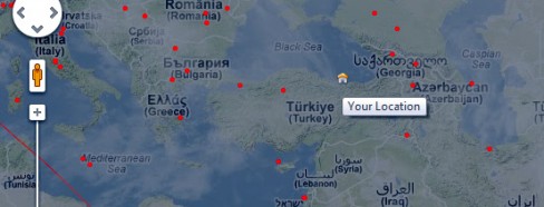 Resim-1. gözlemci konumları.