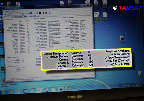 Figure - 3. The software for logging the test procedure.